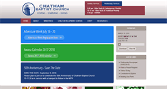 Desktop Screenshot of chathambaptist.org