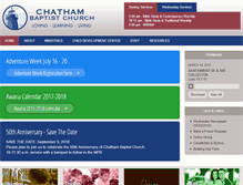 Tablet Screenshot of chathambaptist.org